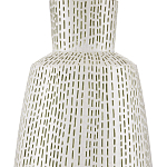 Настольная лампа с корпусом в форме вазы и белым абажуром Lots of Strokes варинант исполнения - 1 | Loft Concept в Новосибирске