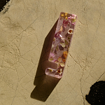 Подставка для телефона из эпоксидной смолы с цветами розовая Epoxy Flowers Phone Stand Pink варинант исполнения - 8 | Loft Concept в Новосибирске