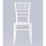 Стул Chiavari пластик белый варинант исполнения - 4 | Loft Concept в Новосибирске
