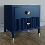 Тумба прикроватная с двумя ящиками Elsa Dreams Blue варинант исполнения - 1 | Loft Concept в Новосибирске