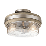 Потолочный светильник с прозрачным стеклянным плафоном с эффектом пузырьков Kichler варинант исполнения - 1 | Loft Concept в Новосибирске