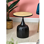 Приставной столик с факутрным черным основанием Ethiopia варинант исполнения - 6 | Loft Concept в Новосибирске