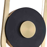 Бра с овальной рамойцвета латунь и черным кругом в центре Midnight Orbit варинант исполнения - 2 | Loft Concept в Новосибирске