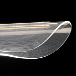 Люстра линейная с прозрачным волнообразным плафоном Wave Line варинант исполнения - 6 | Loft Concept в Новосибирске