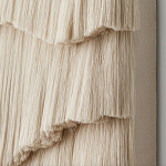 Светло-Бежевое Панно из нитей White Landscape Wall Hanging варинант исполнения - 3 | Loft Concept в Новосибирске