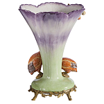 Ваза с цесарками из фарфора с бронзовыми элементами Garden of Eden варинант исполнения - 2 | Loft Concept в Новосибирске