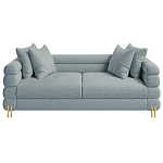 Дизайнерский Диван Lancaster Серо-голубое букле варинант исполнения - 3 | Loft Concept в Новосибирске