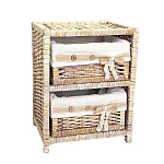 Стеллаж для детской с плетенным выдвижными корзинами Bow варинант исполнения - 2 | Loft Concept в Новосибирске