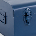 Металлический сундук Metal Dark Blue варинант исполнения - 4 | Loft Concept в Новосибирске