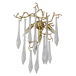 Бра с декором в виде ветвей и стеклянных подвесок в форме капель Droplet Chandelier варинант исполнения - 1 | Loft Concept в Новосибирске