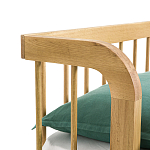 Кровать из массива дуба с пружинным блоком Mateta варинант исполнения - 6 | Loft Concept в Новосибирске