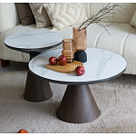 Столик журнальный круглый на конусовидном металлическом основании Sustainability варинант исполнения - 2 | Loft Concept в Новосибирске