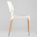 Пластиковый стул на ножках из массива бука Ferret White 4 шт варинант исполнения - 4 | Loft Concept в Новосибирске