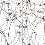 Люстра с тонким металлическим каркасом цвета хром Quasar варинант исполнения - 4 | Loft Concept в Новосибирске