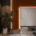 Гипсовая 3D Панель M-43 варинант исполнения - 1 | Loft Concept в Новосибирске