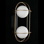 Бра настенное с 2 белыми плафонами Karina варинант исполнения - 3 | Loft Concept в Новосибирске