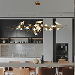 Люстра в виде золотой ветки с цветами и птичками Marvelous Garden варинант исполнения - 6 | Loft Concept в Новосибирске