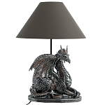 Настольная лампа с абажуром Дракон Silver Dragon варинант исполнения - 2 | Loft Concept в Новосибирске