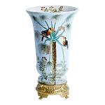 Ваза из фарфора с бронзовыми элементами Tropical Garden варинант исполнения - 1 | Loft Concept в Новосибирске