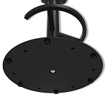 Барный стул вращающийся со спинкой и подлокотниками Douglas Rhombus Черный Велюр варинант исполнения - 8 | Loft Concept в Новосибирске