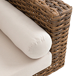 Трехместный садовый диван из плетеного пластика Matteo варинант исполнения - 3 | Loft Concept в Новосибирске