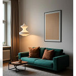 Подвесной вязаный белый светильник «Моника» варинант исполнения - 2 | Loft Concept в Новосибирске