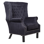 Кресло Charlie Armchair black velour варинант исполнения - 1 | Loft Concept в Новосибирске