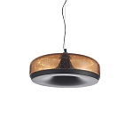 Подвесной светильник с стеклянным плафоном LED 42W 3000K Glass Textured Lampshade варинант исполнения - 2 | Loft Concept в Новосибирске