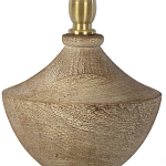 Настольная лампа деревянная с белым абажуром Wooden Table Lamp варинант исполнения - 3 | Loft Concept в Новосибирске