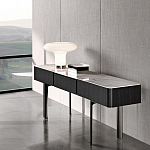 Консоль чёрная с позолоченной центральной частью Beyond Console варинант исполнения - 2 | Loft Concept в Новосибирске