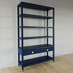 Стеллаж с двумя ящиками Elsa Dreams Blue варинант исполнения - 1 | Loft Concept в Новосибирске