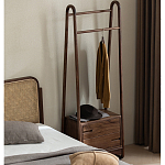 Вешалка деревянная с 2- мя ящиками Moon Walnut Furniture варинант исполнения - 11 | Loft Concept в Новосибирске