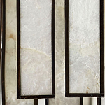 Потолочный светильник с подвесами из перламутра Unique Shine Effect варинант исполнения - 1 | Loft Concept в Новосибирске