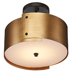 Потолочный светильник круглый светодиодный Semicircular Gold Panels старинная латунь варинант исполнения - 2 | Loft Concept в Новосибирске