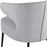 Современное мягкое кресло на металлических ножках Rakush Grey варинант исполнения - 7 | Loft Concept в Новосибирске