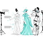 Megan Hess. Audrey Hepburn варинант исполнения - 2 | Loft Concept в Новосибирске