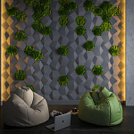 Гипсовая 3D Панель M-30 варинант исполнения - 1 | Loft Concept в Новосибирске