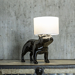 Настольная лампа COLLECTION OF DOGS с абажуром Бульдог варинант исполнения - 3 | Loft Concept в Новосибирске