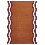 Ковер с оригинальной волнистой отделкой Woven from Wool варинант исполнения - 1 | Loft Concept в Новосибирске