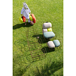 Дизайнерское разноцветное кресло на металлическом каркасе с подставкой для ног Poltronova Plasma Armchair варинант исполнения - 7 | Loft Concept в Новосибирске