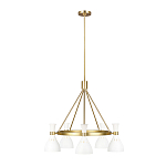 Люстра с 5-ю плафонами в форме песочных часов с узкими перфорированными отверстиями Feiss варинант исполнения - 8 | Loft Concept в Новосибирске