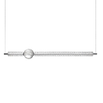 Подвесной светильник линейный с шарообразным рифленым плафоном Crystal Globule варинант исполнения - 1 | Loft Concept в Новосибирске