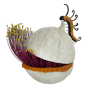 Статуэтка фантастический фрукт Exotic Tropical Fruit orange and white 67
