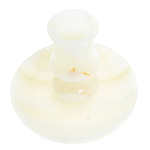 Подсвечник в виде чаши из натурального камня оникс Stone Candlestick варинант исполнения - 2 | Loft Concept в Новосибирске