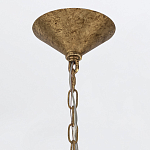 Люстра подвесная с круглыми дисками из серого фактурного стекла с белым матовым шаром внутри Quintiesse варинант исполнения - 4 | Loft Concept в Новосибирске