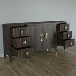 Большой Комод-буфет Elsa Dreams Walnut с ящиками варинант исполнения - 6 | Loft Concept в Новосибирске