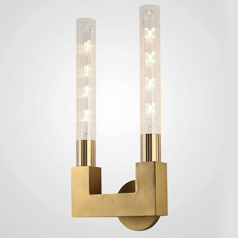 Бра CANELLE wall lamp DOUBLE Sconces Латунь в Новосибирске | Loft Concept 