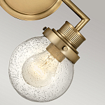 Бра для ванных комнат с прозрачным шарообразным плафоном из стекла с пузырьками на круглом основании Hinkley варинант исполнения - 15 | Loft Concept в Новосибирске