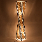 Торшер из перламутра на металлическом каркасе Indonesian Wave варинант исполнения - 4 | Loft Concept в Новосибирске