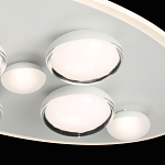 Потолочный светильник овальной формы белого цвета с 7-ю лампами Lunar Pebbles варинант исполнения - 6 | Loft Concept в Новосибирске